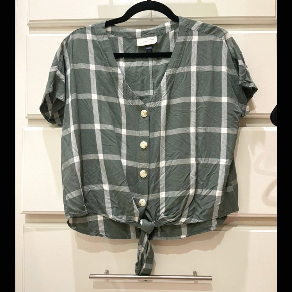 Tie Front Top size S